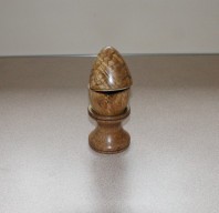 This partial open acorn box won a commended certificate for Geoff Christie